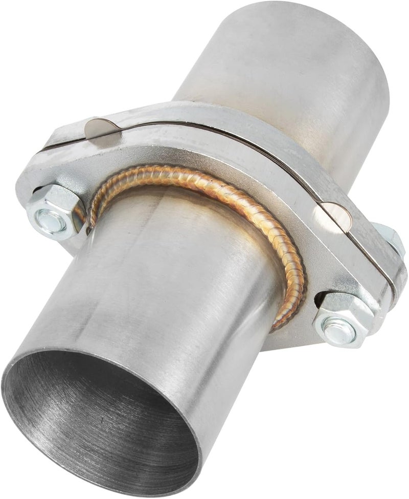 SVULK Exhaust Flange Repair Pipe Kit, 2" ID/50mm to 2" OD with Stainless Steel Gasket Pipe and 2 Bolt, Quick Fix Flange Pipe Joint, Universal Fitment - Image 1